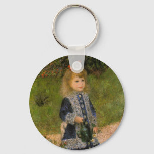 Meisje met Watercan van Renoir Sleutelhanger