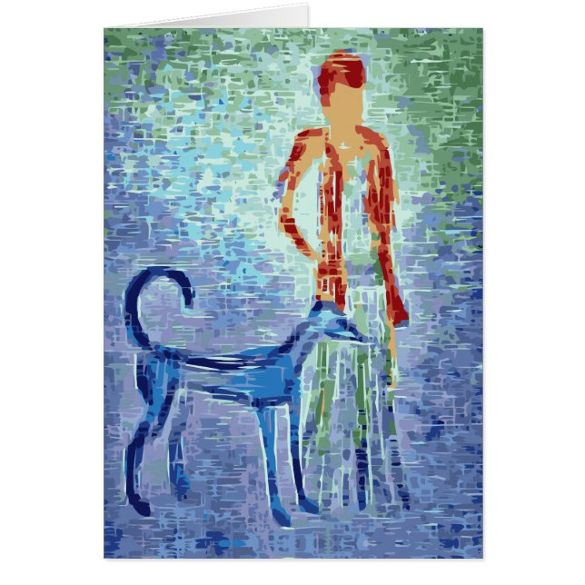 Meisje met windhond (Voorkant)