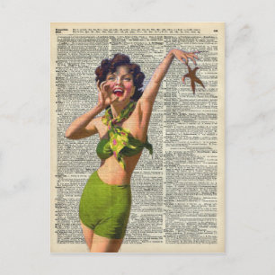  meisje met zeester briefkaart