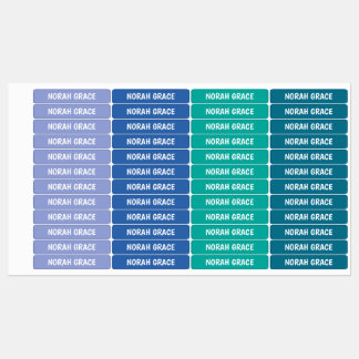 Meisje naam etiketten waterbewijs, zeemeermin ocea labels