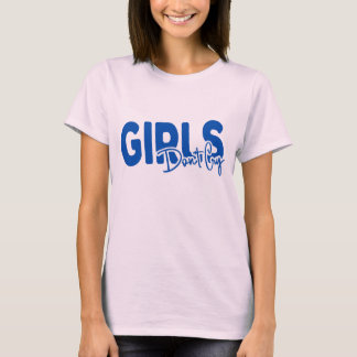 Meisje Niet huilen typografie bleek roze T-shirt