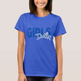 Meisje Niet huilen typografie diep koninklijk T-sh T-shirt