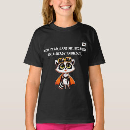 Meisje Nieuwjaar, Zelfde mij donker T-shirt