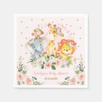 Meisje Oerwoud Baby shower Wilde Dieren Verjaardag