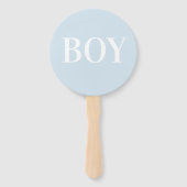 Meisje of Boy Hand Fans Baby shower Guessing Game Handwaaier (Achterkant)