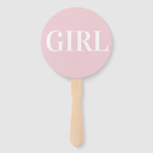 Meisje of Boy Hand Fans Baby shower Guessing Game Handwaaier (Voorkant)
