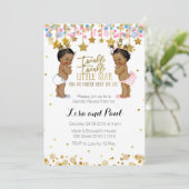 Meisje of jongen Geslacht Onthulling uitnodiging (Staand voorkant)