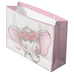 Meisje Olifant Baby Shower Groot Cadeauzakje