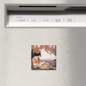  meisje onder een boom magneet (Insitu (Vaatwasser))