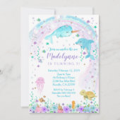 Meisje onder het Zee Uitnodiging (Voorkant)