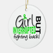 Meisje onderbroken 2 Lymziekte Keramisch Ornament (Links)