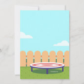 Meisje op de Uitnodiging van de Trampoline (Achterkant)