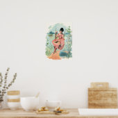 MEISJE OP EEN ONTWERPPOSTER VOOR SWIFT POSTER (Keuken)