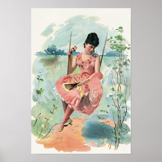 MEISJE OP EEN ONTWERPPOSTER VOOR SWIFT POSTER (Voorkant)