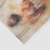 Meisje op een Waterverf Tissuepapier (Detail)