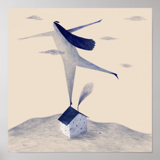 Meisje op het dak poster (Voorkant)