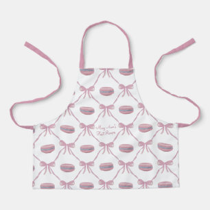 Meisje op maat roze macarons frivole coquette stri schort