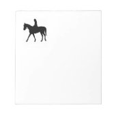 Meisje op paard notitieblok (Voorkant)