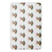  meisje op paardenkerst badmat (Voorkant Verticaal)