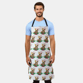  meisje op paardenkerst schort (Gedragen)