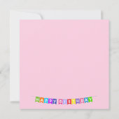 Meisje op scooter met Cadeaus (Achterkant)