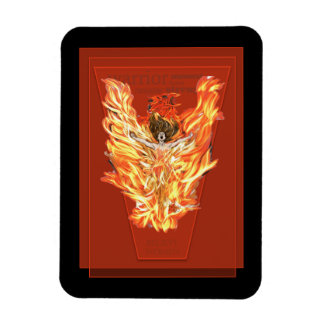 Meisje op Vuurmagneet Magneet