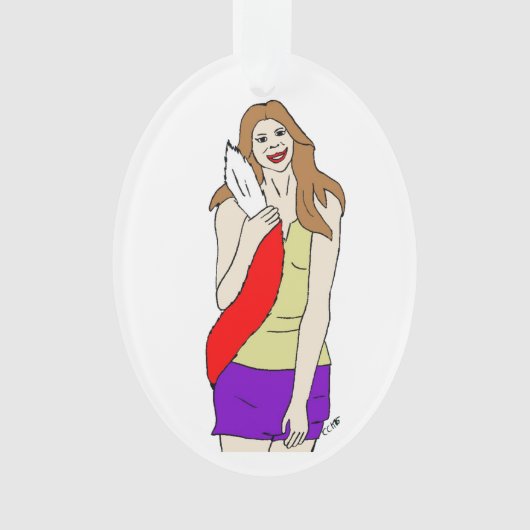 meisje ornament (voorkant)