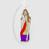 meisje ornament (voorkant)