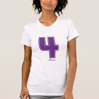 Meisje paars vier t-shirt