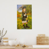 Meisje Parasol van Pierre Renoir Poster (Keuken)