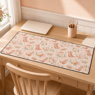 Meisje perzik westerse coquette shabby chic bureaumat