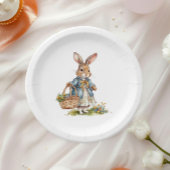 Meisje Peter Rabbit Evergreen Baby shower Papieren Bordje