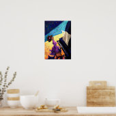 Meisje Pianist op het podium Poster (Keuken)