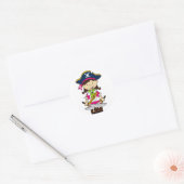 Meisje Pirate Captain Sticker (Envelop)