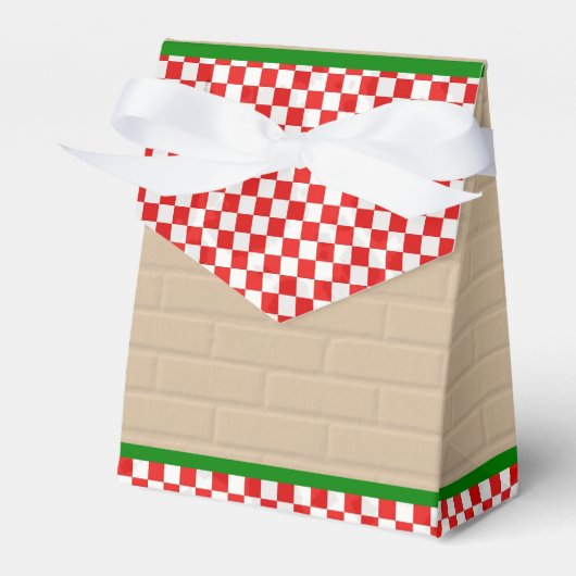 Meisje Pizza Party Favor Box Bedankdoosjes (Voorkant Zijde)