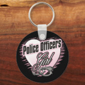 Meisje politieagenten sleutelhanger (Voorkant)