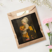 Meisje Pompoen Kat Halloween Snoep Bedankzakje (Gezegeld)