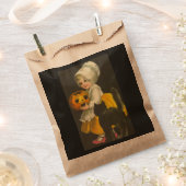 Meisje Pompoen Kat Halloween Snoep Bedankzakje (Geknipt)