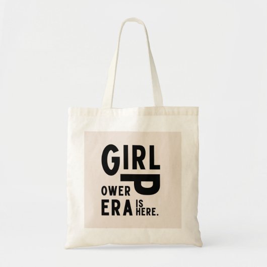 Meisje Power Era Feminist Tote Bag (Voorkant)