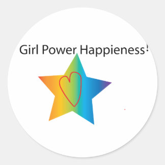 Meisje Power Happiness Sticker