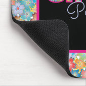 Meisje Power | Roze Meisje Mooie Wildflower Vrouwe Muismat (Hoek)