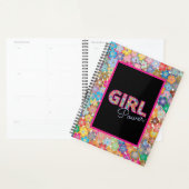 Meisje Power | Roze Meisje Mooie Wildflower Vrouwe Planner (Display)