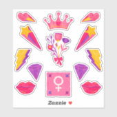 Meisje Power Vrouwen Empowerment Sticker Pack (Vel)
