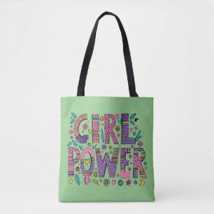 Meisje Power Vrouwen Schattig Draagtas