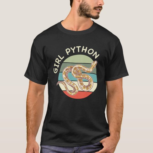 Meisje Python Bal Python Pet Snake Dier T-shirt (Voorkant)