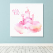 Meisje Regel aanpasbaar Canvas Afdruk (Insitu (Houten vloer))