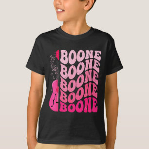 Meisje Retro Boone Groovy Bloem Eerste Naam D 80's T-shirt