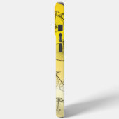 meisje retro geel ombre fiets Case-Mate iPhone case (Achterkant / Links)