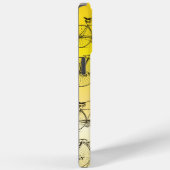 meisje retro geel ombre fiets Case-Mate iPhone case (Achterkant / Rechts)