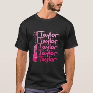 Meisje Retro TAYLOR Voornaam Gepersonaliseerde Ver T-shirt